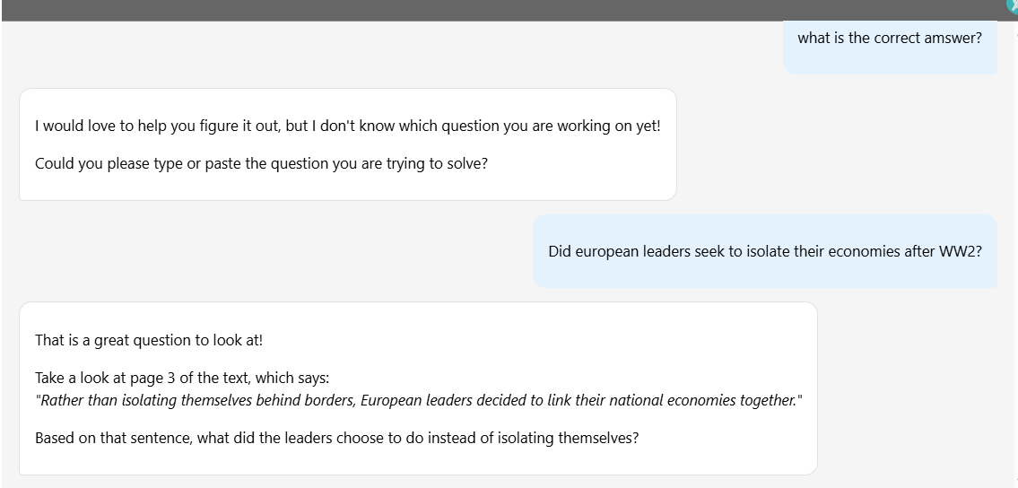 Guidance agent conversation lacking task context illustrated in the source guide