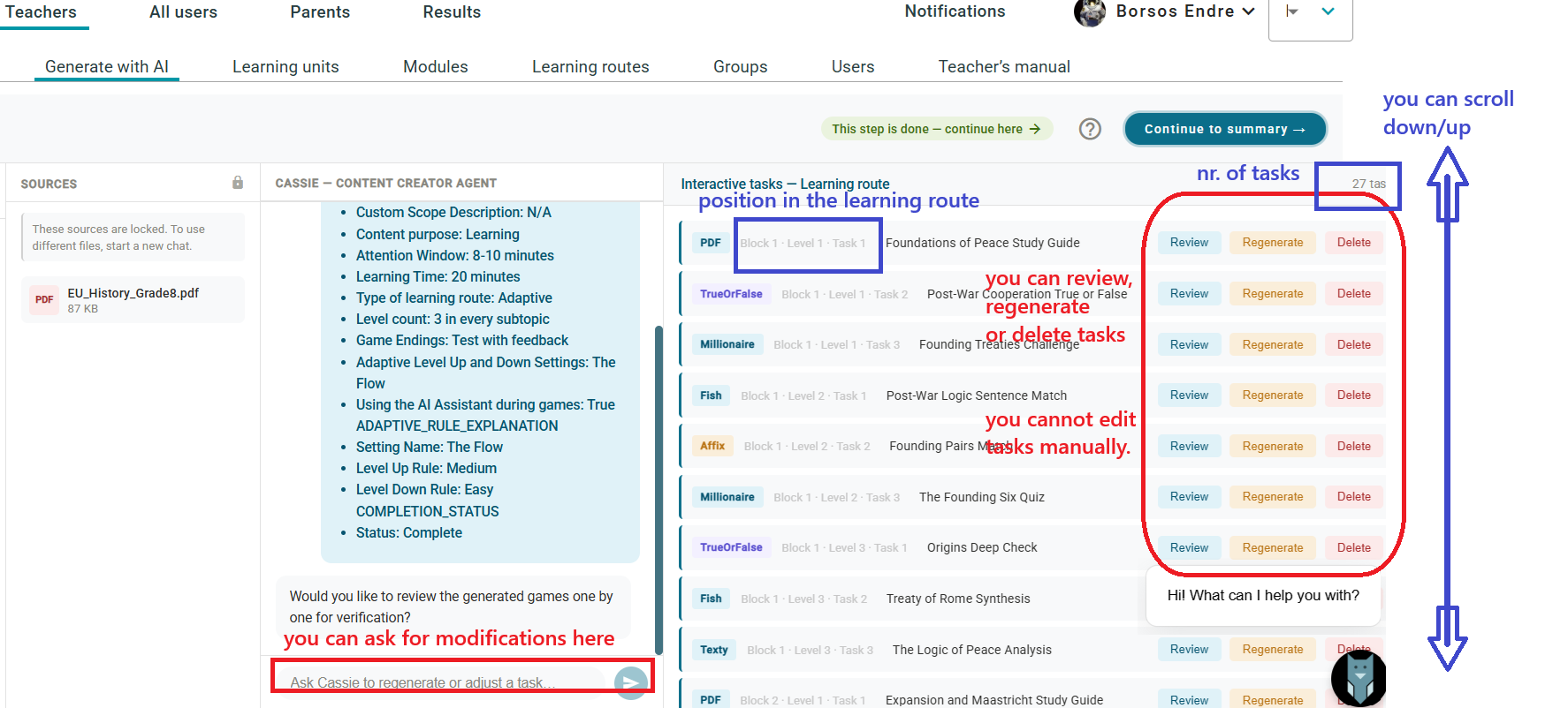 Generated PDF learning blocks illustrated in the source guide